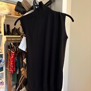 Sportmax Black Wool Turtleneck Top